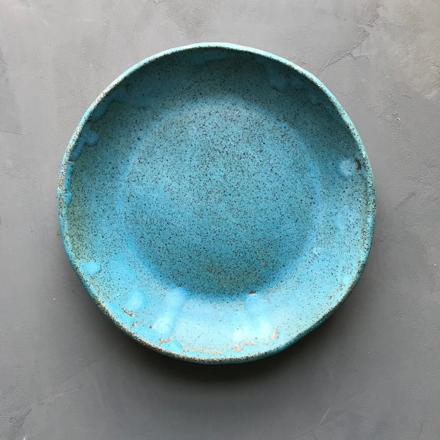 Turquoise speckled matte Bowl