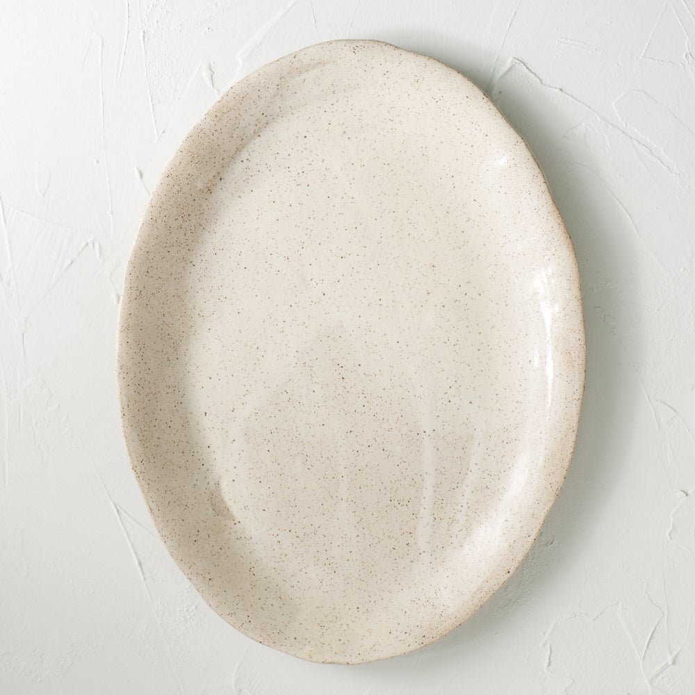 Cream Oval Platter