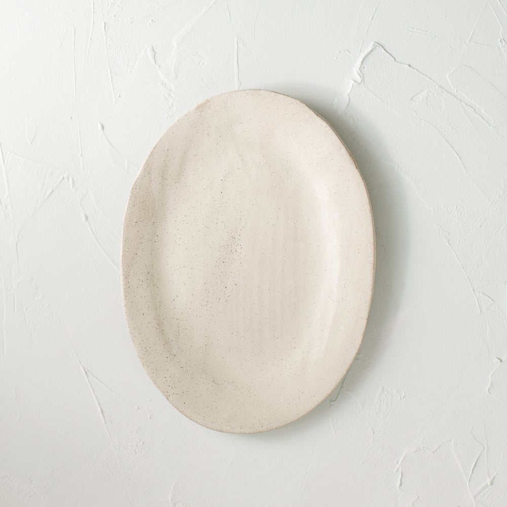Creamy speckled Platter