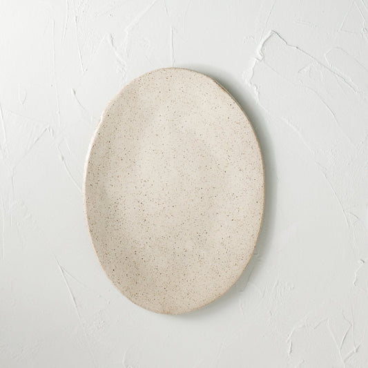 Creamy speckled Platter