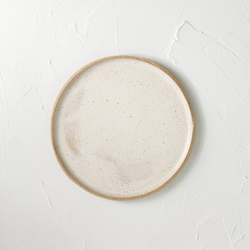 Cream Speckled Plates