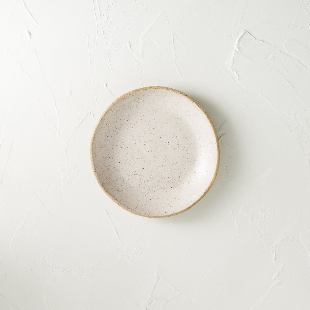 Satin white salad/desert Plate