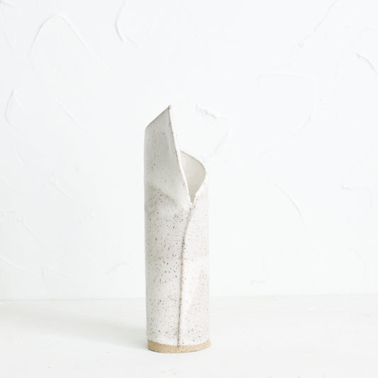 Satin white Vase 5