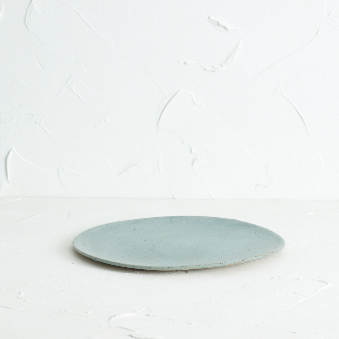 Sky blue speckled Plate