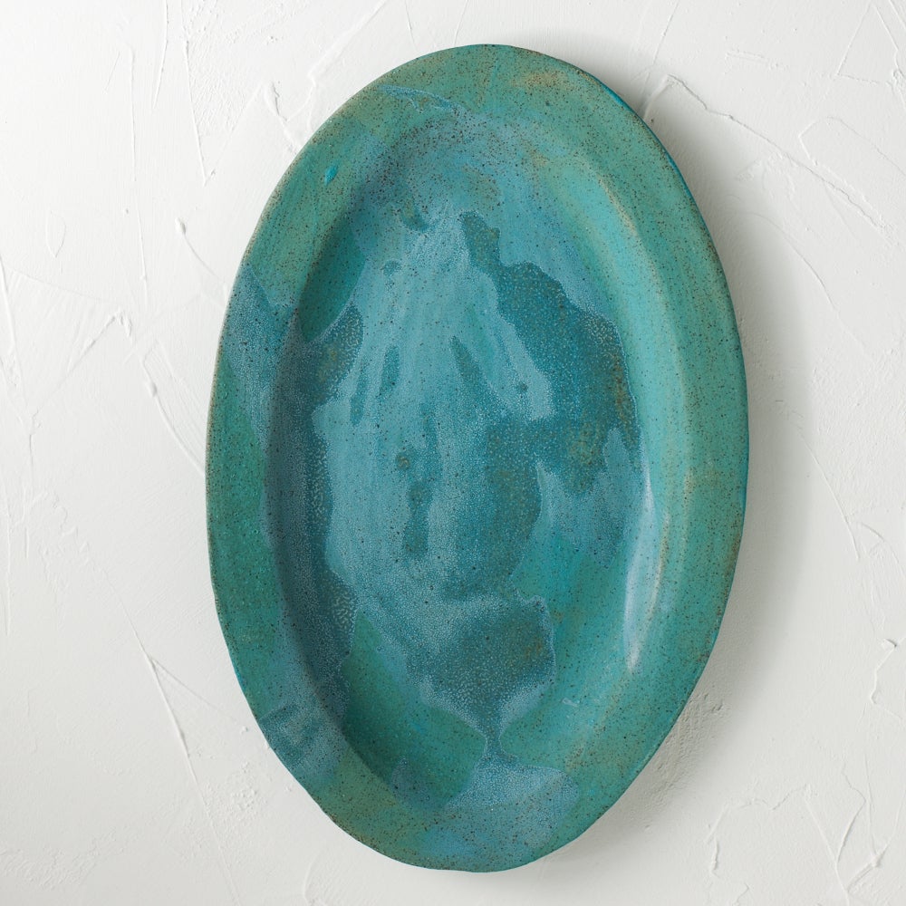 Turquoise oceanic Platter 1