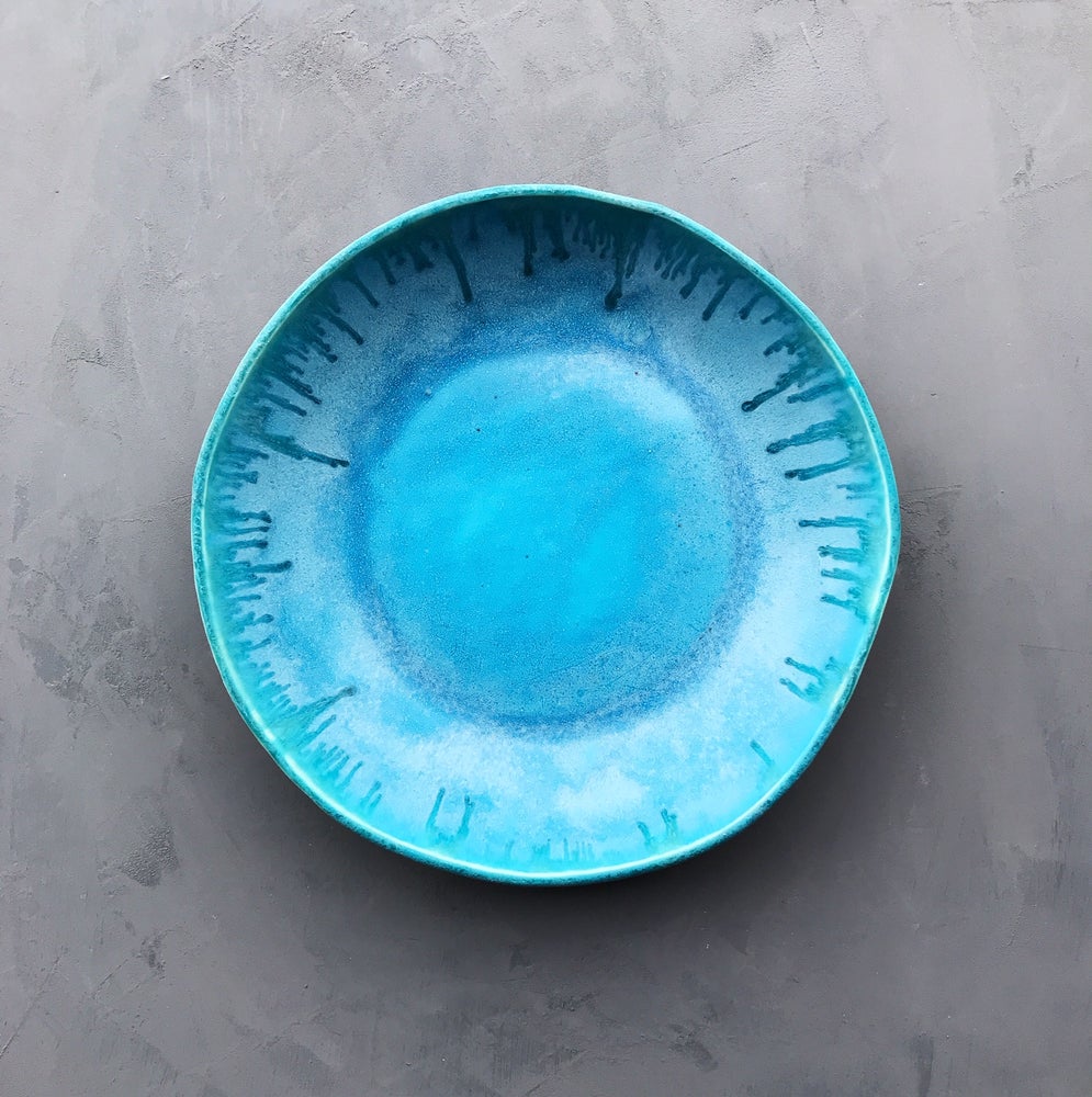 Turquoise waterfall bowl